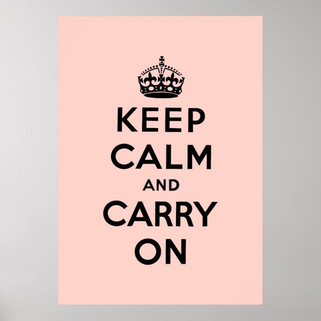 Affiches keep calm and carry on Original (Devant)
