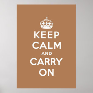Affiches keep calm and carry on Original