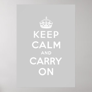Affiches keep calm and carry on original