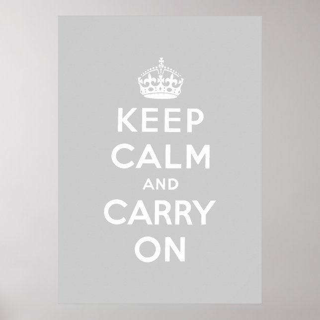 Affiches keep calm and carry on original (Devant)