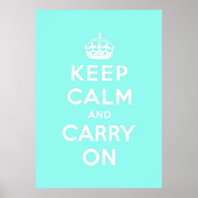 Affiches keep calm and carry on original (Devant)