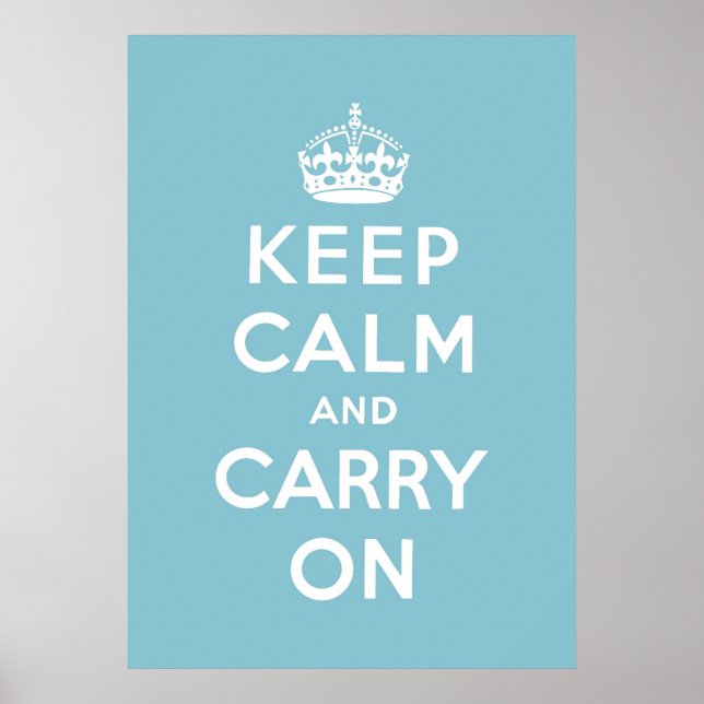Affiches keep calm and carry on original (Devant)