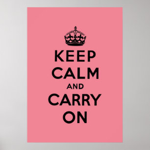 Affiches keep calm and carry on Original