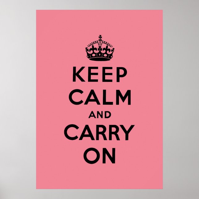 Affiches keep calm and carry on Original (Devant)