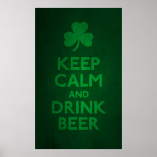 Affiches Keep Calm and Drink Beer Print