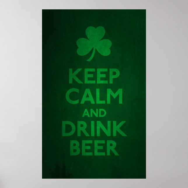 Affiches Keep Calm and Drink Beer Print (Devant)