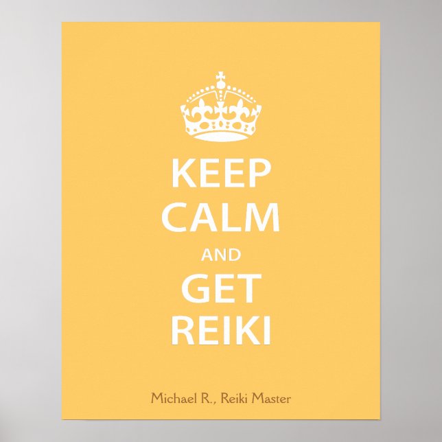Affiches Keep Calm and Get Reiki (Devant)