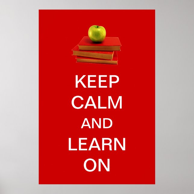 Affiches Keep Calm and Learn On (Devant)