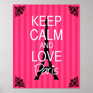 Affiches Keep Calm and Love Paris