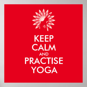 Affiches Keep calm and practise yoga