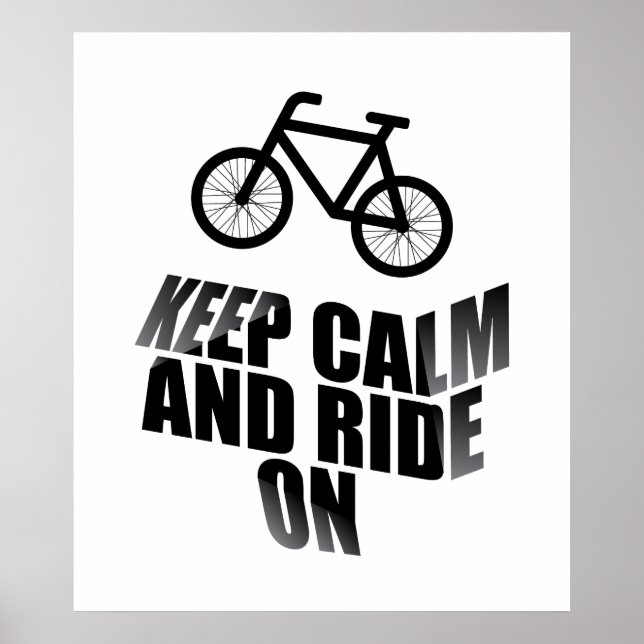 Affiches Keep calm and ride (Devant)