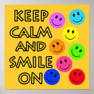 Affiches Keep Calm and Smile On