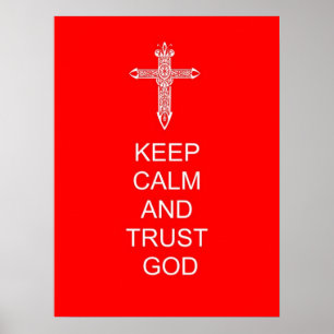 Affiches Keep Calm Trust God