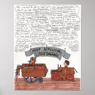 Affiches Keep Persisting, Little Dreamer 11x14