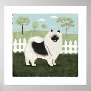 Affiches Keeshond de campagne