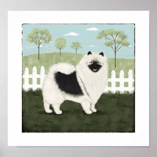 Affiches Keeshond de campagne (Devant)