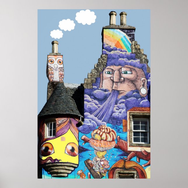 Affiches Kelburn Castle Graffiti Project Fairlie Scotland (Devant)