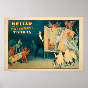 Affiches Kellar et son cabinet perplexe Mystères Magi