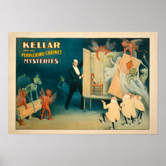 Affiches Kellar et son cabinet perplexe Mystères Magi (Devant)