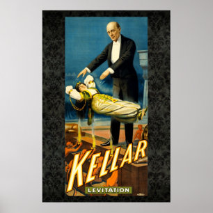 Affiches Kellar l'affiche du cru 36 x 24 de réédition de