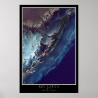 Key Largo Floride De L'Espace Carte Satellite