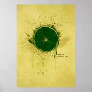 Affiches KEYCHEE a lime en silk