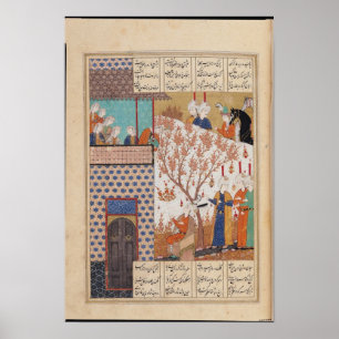 Affiches Khosro avant le palais de Shirin