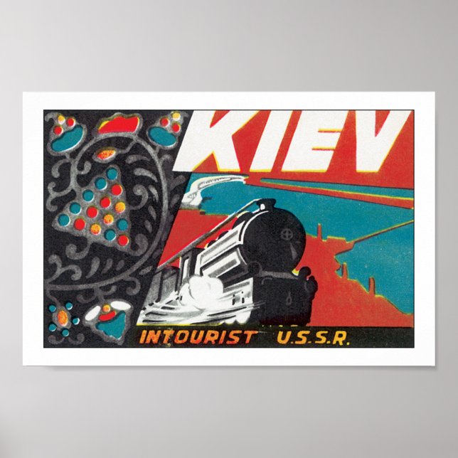 Affiches Kiev - Intourist USSR (Devant)