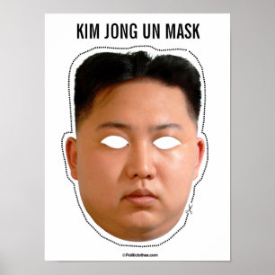 Affiches Kim Jong Un Masque