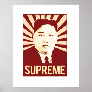 Affiches Kim Jong Un Propaganda - Suprême -