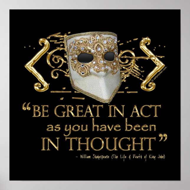 Affiches King John Quote (Gold Edition) (Devant)