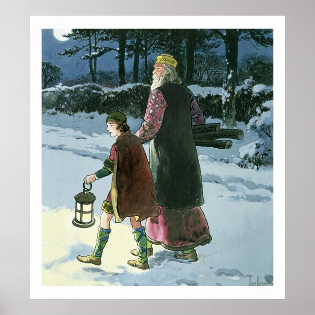 Affiches King Wenceslas (c.907-c.929) de 'Peeps in the (Devant)