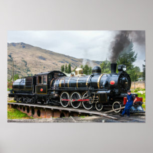 Affiches Kingston Flyer, locomotive à vapeur, Sud