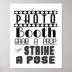 Affiches Kiosque Photomaton panneau mariage ou fête
