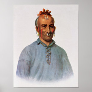 Affiches Kish-Kal-Wa, un chef shawnee