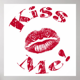 Affiches Kiss Me ! Lips rouges