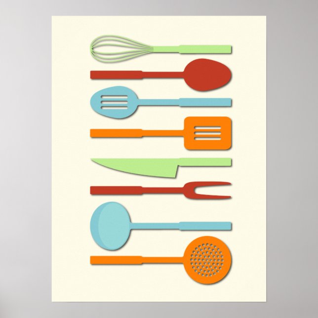 Affiches Kitchen Utensil Silhouettes ORBLC II (Devant)