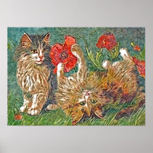 Affiches Kitties et Poppies