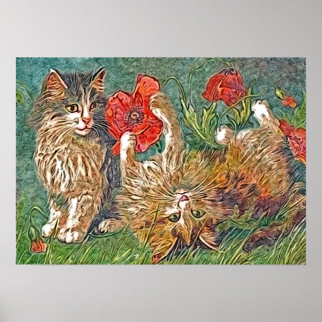 Affiches Kitties et Poppies (Devant)