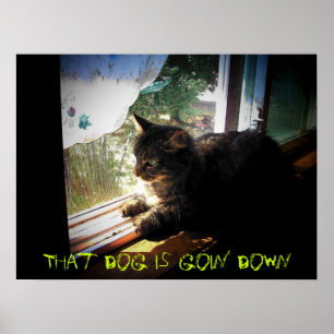 Affiches Kitty moyen indique que le chien est Goin vers le