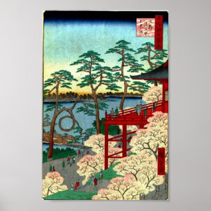 Affiches Kiyomizu Hall et étang de Shinobazu chez Ueno
