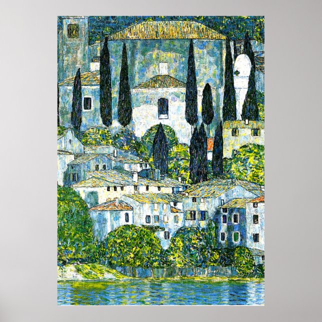 Affiches Klimt - Église à Cassone (Devant)