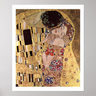 Affiches Klimt Gustav ~ L'affiche Kiss