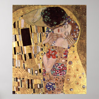 Affiches Klimt Gustav ~ L'affiche Kiss