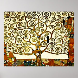 Affiches Klimt - L'Arbre de Vie, la frise des stoïdes