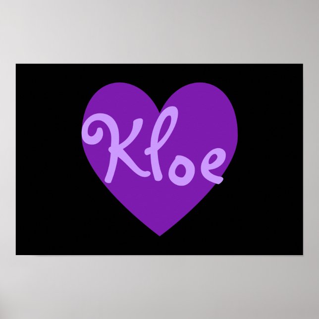 Affiches Kloe en violet (Devant)