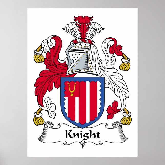 Affiches Knight Family Crest (Devant)
