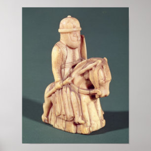 Affiches Knight from a chess set