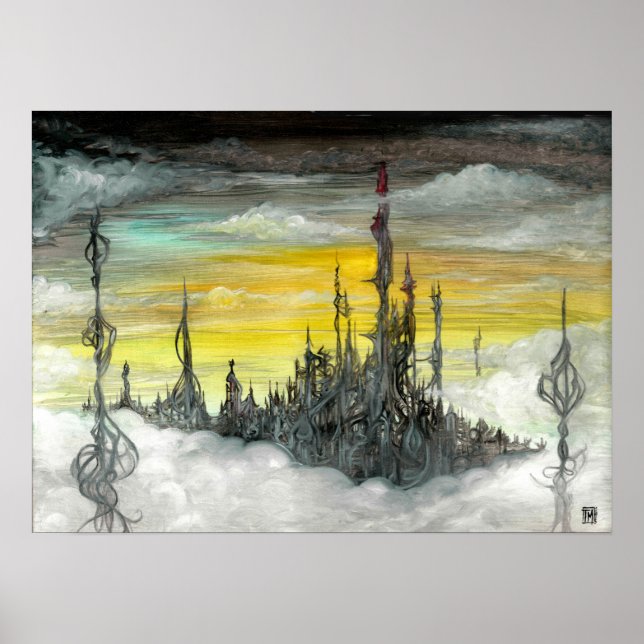 Affiches Koch City Oil sur la Gesso Board par Toby Mikle (Devant)