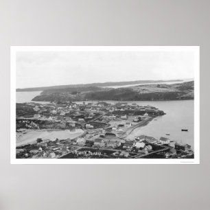 Affiches Kodiak Alaska Aerial View 1920